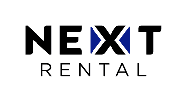 Logo da Next Rental na cor branca